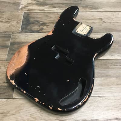 Made to Order - FRANCHIN Jupiter bass body Relic Aged Nitro Lacquer OVER METALLIC LEAF (Sunburst/ Black/ White/ Blue/ Green/ Yellow/ Red/ Pink/ Burgundy/ Purple/ Gold/ Silver/ Copper, etc.) Basswood Poplar Precision-Bass Style Made in Italy image 4