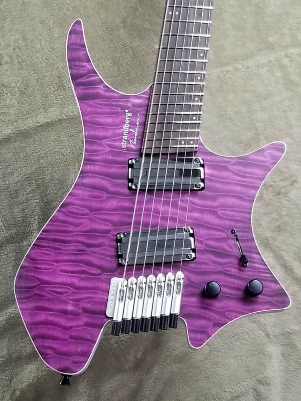 Strandberg Boden J7 Standard 5AQM Mahogany 「Purple」 Made In Japan image 1