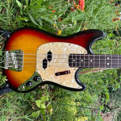 1973 Fender Mustang Bass - Sunburst - Clean Amazing Player - HSC image 1
