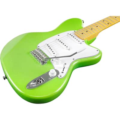 Ibanez Talman YY10-SGS Yvette Young Signature 6-String Solid Body Electric Guitar with Maple Fretboard, Right-Handed, Slime Green Sparkle image 6