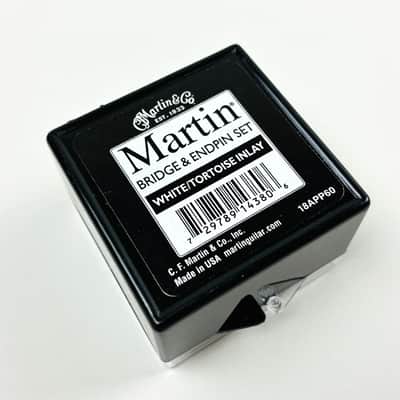 Martin Bridge & Endpin Set – White/Tortoise USA Made) image 2