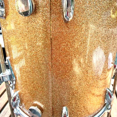 Early 60’s Gretsch Round Badge “Progressive Jazz” Kit 20/12/14 Champagne Sparkle All Original image 13