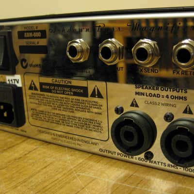 Ashdown ABM 600 Bass Amp Head Chrome 600W image 9
