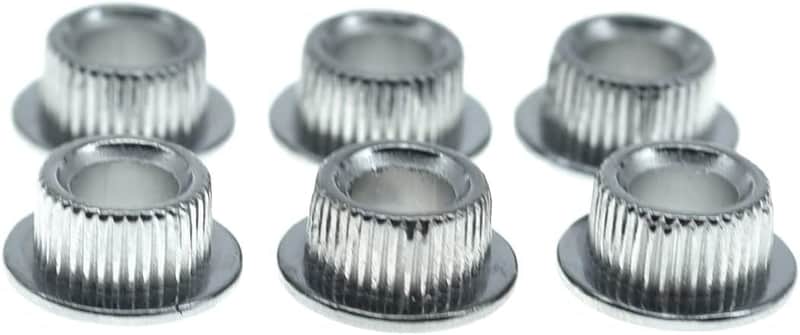 Metal Chrome 10mm Guitar Tuners Conversion Bushings Adapter Ferrules for Vintage Guitar Tuning Keys image 1