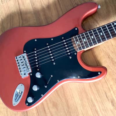 Vintage Kramer Focus 111S Strat Styled Electric Guitar Stunning Blood Salmon! image 2