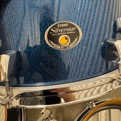 Tama Silverstar Indigo Sparkle Cocktail Kit + Bags + Hardware image 4