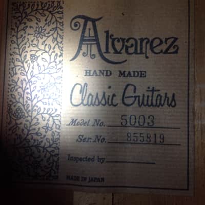 Alvarez Alvarez 5003 MIJ classical guitar image 2