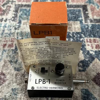 1970 Electro-Harmonix LPB1 Amplifier Plug in Power Booster EH2001 NOS Vintage V1 Linear Boost Guitar Effect W/ Original Box & Paperwork! image 1