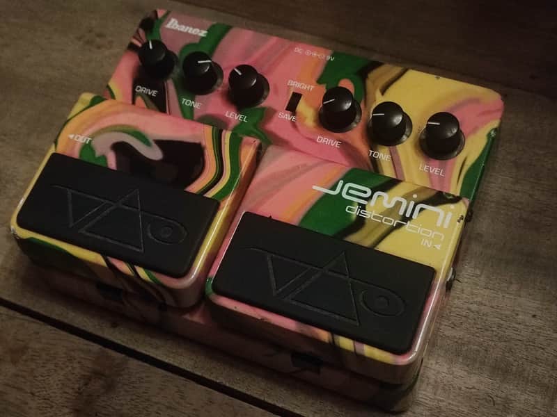 Ibanez Jemini distortion Stive Vaiエフェクター Ibanez jemini Distortion Steve Vai signature pedal by Mauro