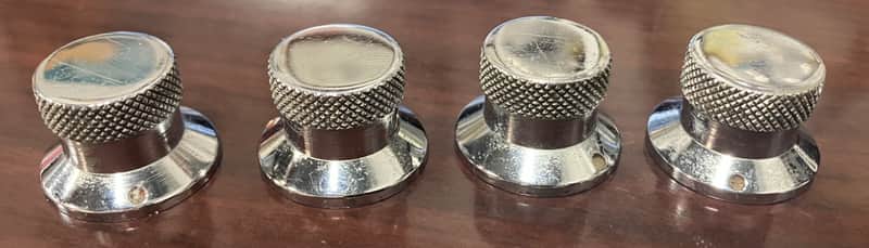Vox- amp knobs, chrome, set of 4, VINTAGE image 1