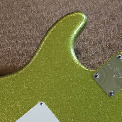 Minty! 2008 Fender Dick Dale Stratocaster Chartreuse Sparkle + COA OHSC image 12