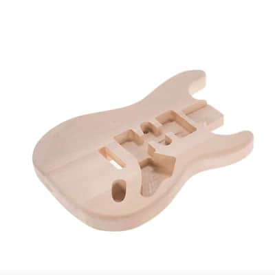 Basswood Unfinished Strat Style Guitar Body image 4