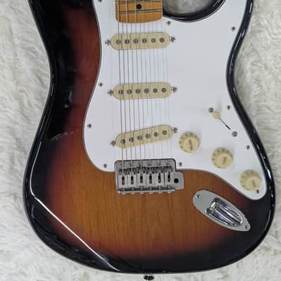 Fender Jimi Hendrix Stratocaster Guitar, Maple Fingerboard, 3-Color Sunburst image 2