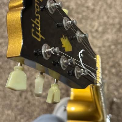 1990 Gibson ES-295 1st Year Reissue Bullion Gold MINT* image 17