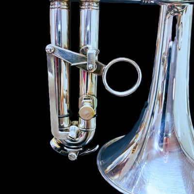 Besson Boosey & Hawkes Sovereign Cornet • Silver-Plated Eb image 14