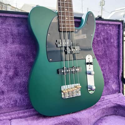 Clip TBS-4 Bass Guitar Short Scale Telebass Deep Olive Green image 2