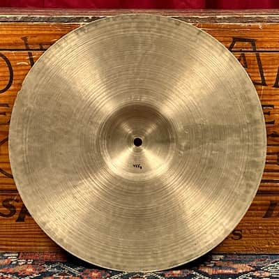 13" Zildjian A 1940s-50s Trans Stamp THIN Hi-Hat Cymbal Pair 466g/472g image 4