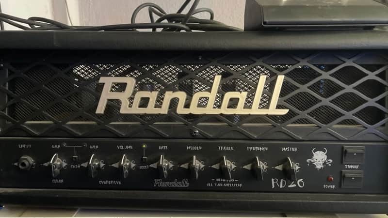 Randall RD20H Diavlo 2-Channel 20-Watt Tube Guitar Amp Head 2010s - Black image 1