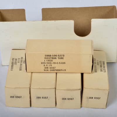 Sleeve of 5 NOS RCA JAN 6SQ7 Vacuum Tubes – Military Spec – USA Made image 11