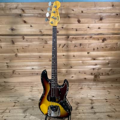 Fender Custom Shop 1961 Heavy Relic Jazz Bass - 3 Color Sunburst image 2