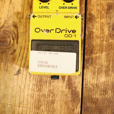 Boss OD-1 Over Drive (Black Label) 1977 - 1985 - Yellow image 2