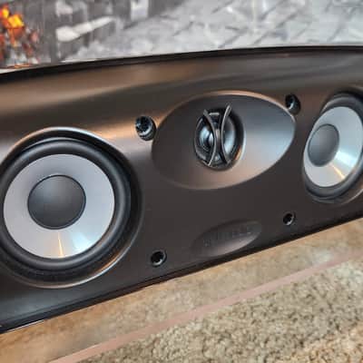 Polk Polk Audio TL1 is an ultra-compact center channel speaker 90s  - Piano black image 4