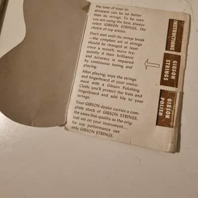 Gibson Original Vintage 1958 Gibson LG-2 Hangtag Booklet & Truss Rod Tool Bundle 1958 - NA image 2