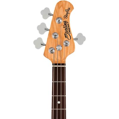 Sterling by Music Man StingRay RAY34 Electric Bass Guitar - Regular Blue Pearl image 5