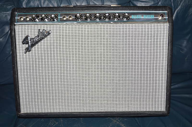 Fender Deluxe Reverb 1971 - Black Tolex image 1