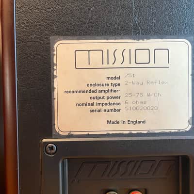 Vintage Mission 751 2-Way Reflex Bookshelf Speakers in Rosewood - 6 Ohms image 12