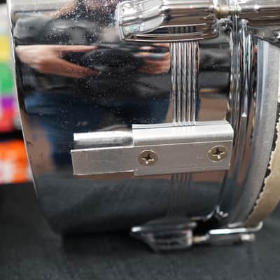 Vintage 1960s Rogers USA Chrome Timbales 13" & 14" No Stand image 12