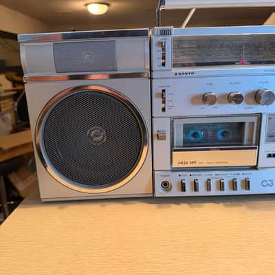 Vintage Sanyo C3 Boombox Radio Works Cassette Serviced Works Excellent V Rare🔥 image 5