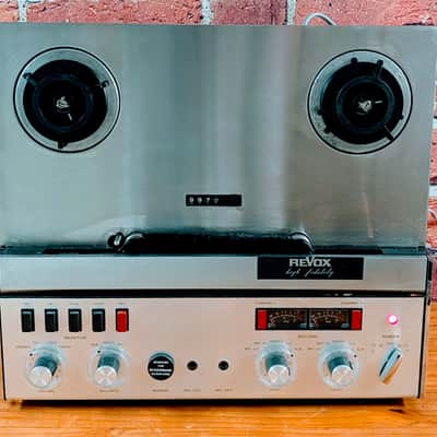 ReVox Vintage A77 - 4 track; [VERY GOOD CONDITION!], serviced ($670!!), original cover, Revox takeup reel, Revox 10.5 reel, original manual, extra tapes! image 4