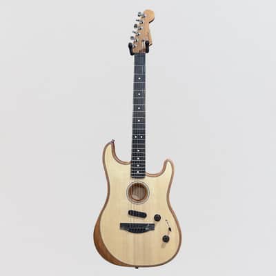 Fender American Acoustasonic Stratocaster USA Acoustic Electric Guitar - Natural image 9