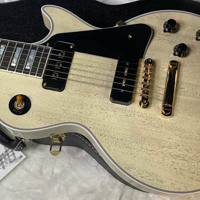 NEW ! Gibson Custom Shop Historic '54 Les Paul Custom Reissue Dealer Select - P-90's Staple Pick-Up - TV White - VOS - Authorized Dealer - Only 8.9 lbs - G07004 image 8