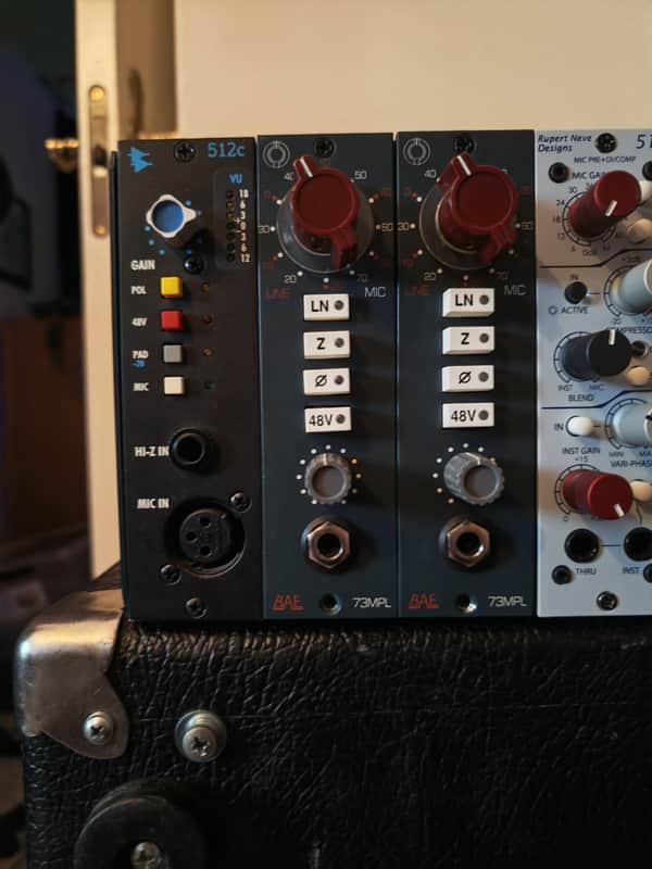 BAE 1073MPL 500 Series Mic / Line Preamp Module 2010s - Blue image 1