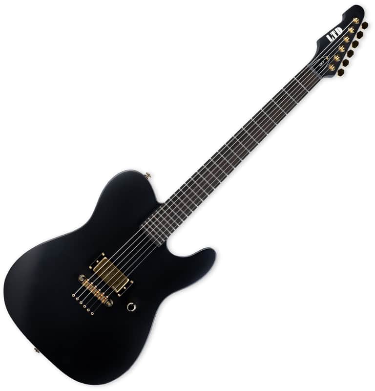 ESP LTD AA-1 Alan Ashby Guitar Black Satin B-Stock with Case image 1