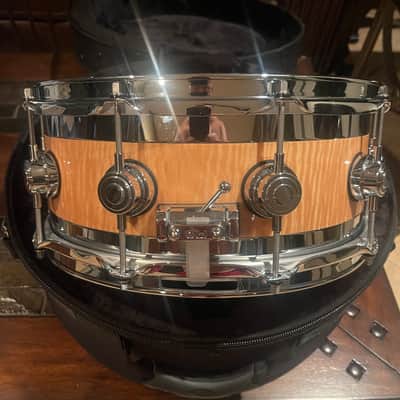 DW COLLECTORS EDGE 6 x14 2014 - Exotic Curly Maple Gloss image 5