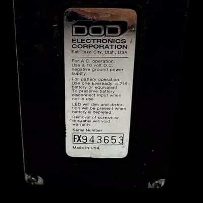 DOD Compressor Sustainer FX80B 1985 - 1996 - Red X6696 image 3