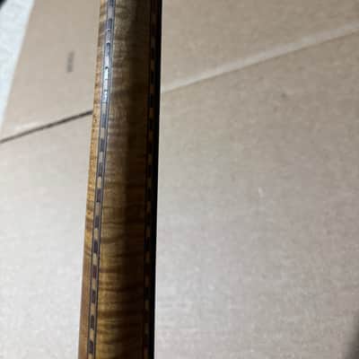 Vintage La Scala Grande Tenor Banjo w/ Original Case Ornate Inlays image 16