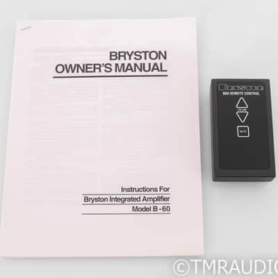 Bryston B-60R Stereo Power Amplifier; B60R; Black; 17" image 7