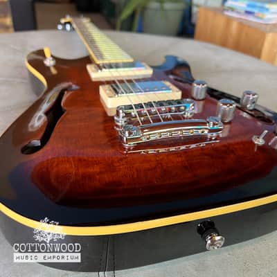 2006 Schecter Diamond Series C-1 E/A Semi-Hollow Hybrid Guitar – Dark Vintage Sunburst image 16