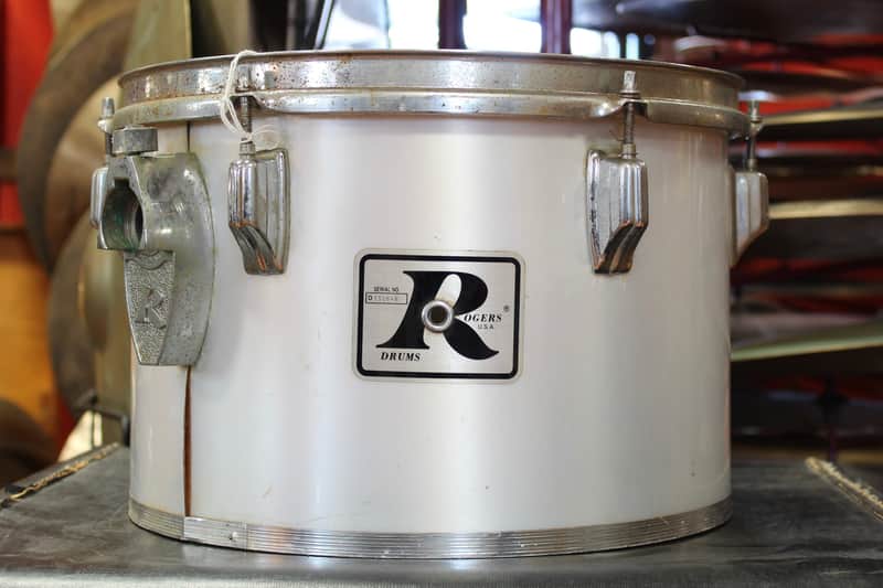 1970's Rogers 9"x13" Concert Tom in Silver Mist image 1