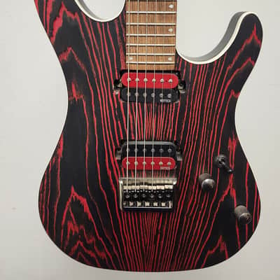 Cort KX Series 6 String Electric Guitar Etched Black & Red image 2