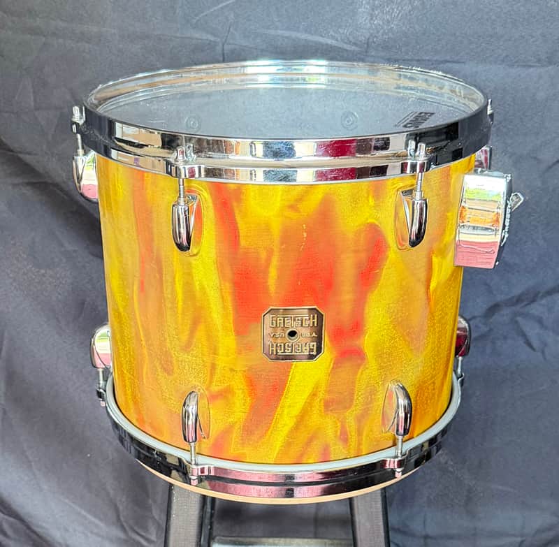 Gretsch Vintage USA Custom 13x11 Tom Drum 80’s Square Badge image 1