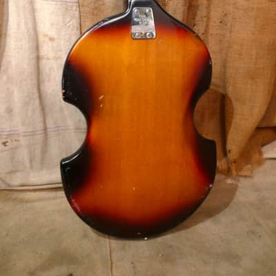 Ibanez Violin Style Bass Guitar 1960's Sunburst image 9