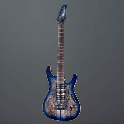 Ibanez Premium S1070PBZ-CLB Cerulean Blue Burst - Electric Guitar image 8