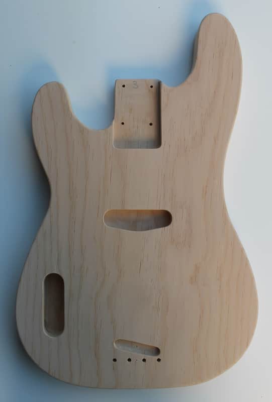 AMERICAN MADE '51 PBASS VINTAGE STYLE BODY - LEFT HANDED - 1 PC. SUGAR PINE 920 image 1