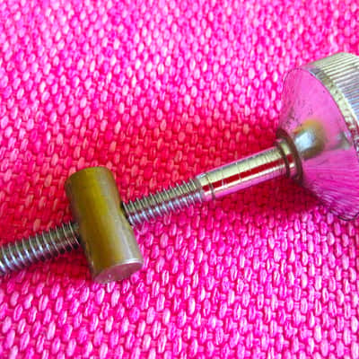 Slingerland Internal Damper Mute Muffler Knob Screw with Brass Nut - Vintage image 1