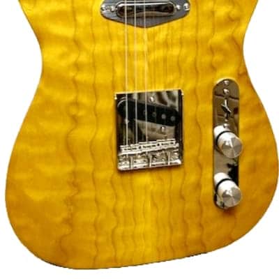 Tone Stone Guitars Quilted Maple and Diamond 2024 - Lemon Lollipop Dripp image 1